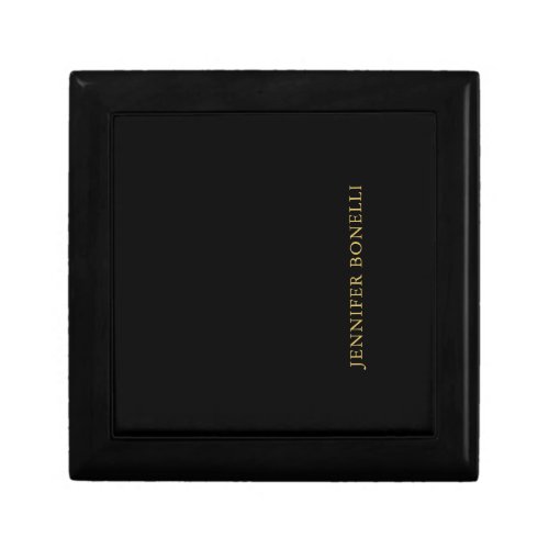 Black Gold Colors Professional Trendy Modern Plain Gift Box