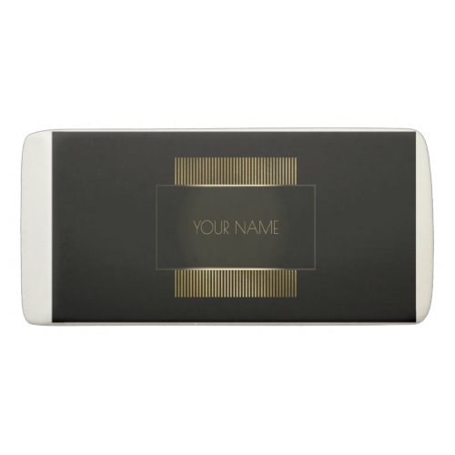 Black Gold Conceptual Minimal Name Geometry Eraser