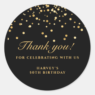 Sweet cone labels 1215 or 35 Harry Potter Birthday Party Sticker Thank you 