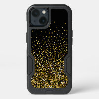 Black & Gold Confetti Design