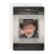 Black Gold Contemporary Memorial Service Invite