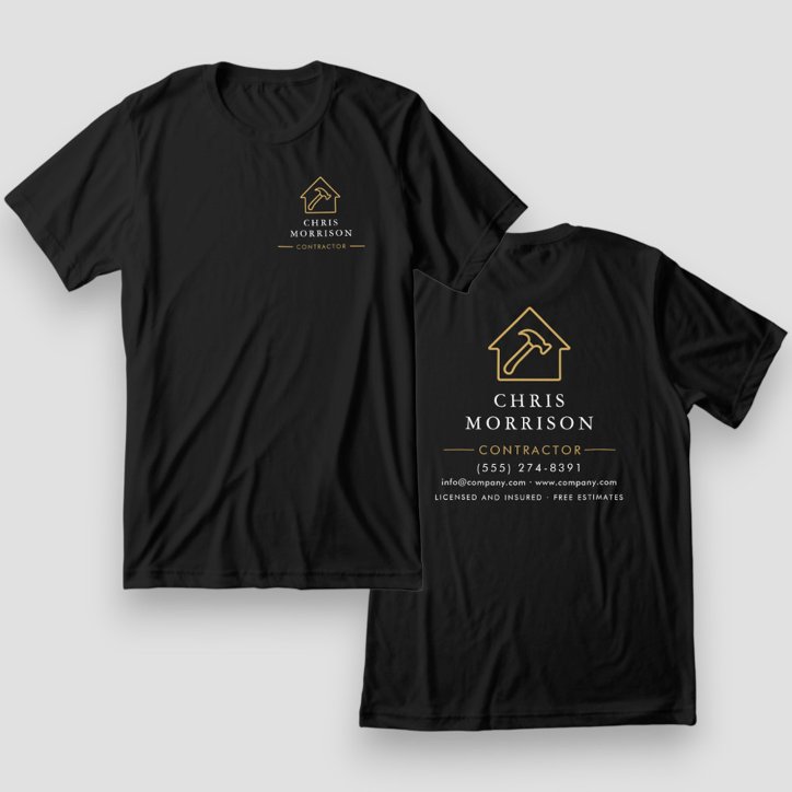 Black Gold Contractor Home Repair Tri Blend Shirt