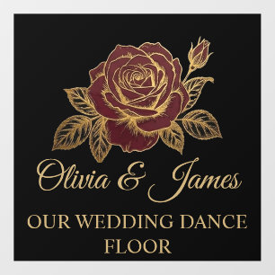 Black Gold Dark Romance Dance Floor Decal