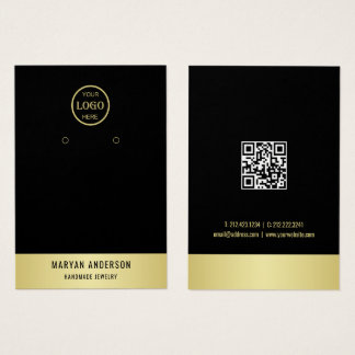 Black & gold design, Logo/Photo, display card