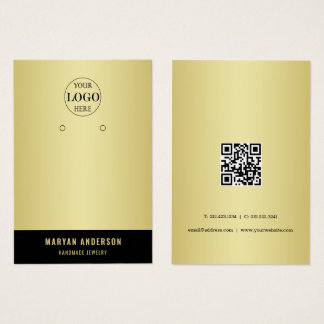 Black & gold design, Logo/Photo, display card