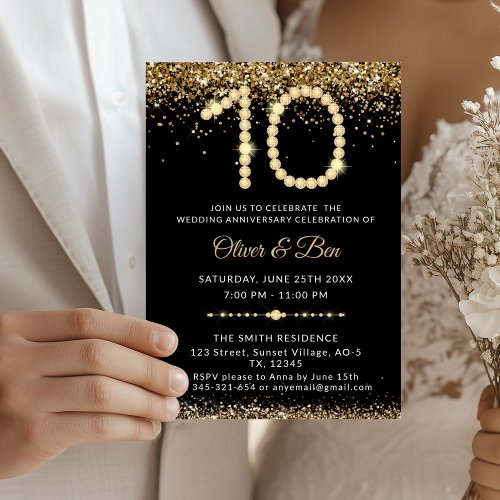 Black & Gold Diamonds 10th Anniversary