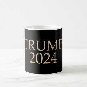 Black Gold Donald Trump 2024 Coffee Mug