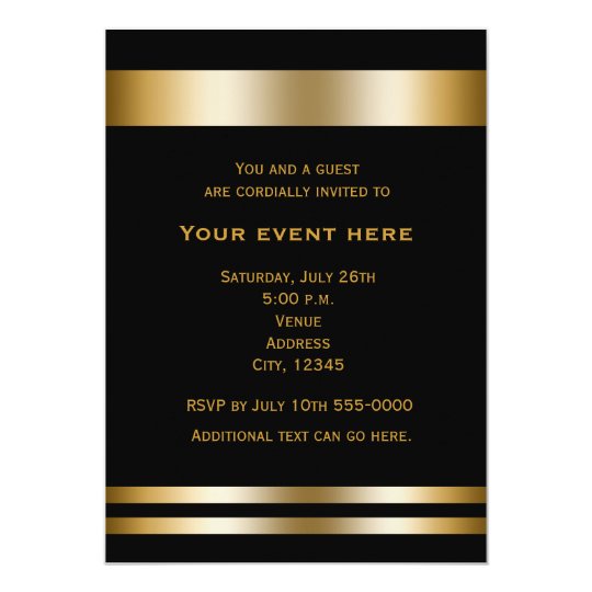 Fancy Dinner Invitation Template 4