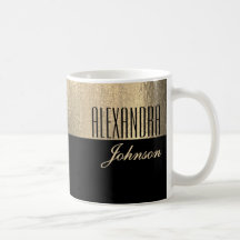 Black Gold Elegant Name