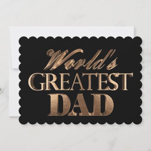 Black Gold Elegant Typography Worlds Greatest Dad