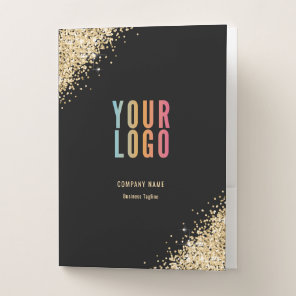 Black Gold Event Organizer Wedding Planner Pocket Folder