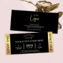 Black & Gold Event Ticket Business Logo Admit One Invitation