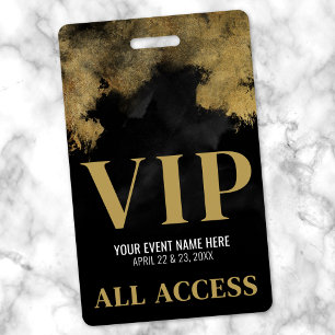Black Gold Event VIP Badge