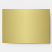 Black, Gold Floral A7 Envelope for 5x7 Size Cards (Front)