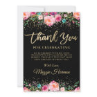 Black Gold Floral Surprise Retirement Party