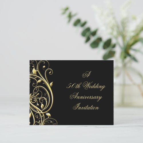 50th Wedding Anniversary Invitation