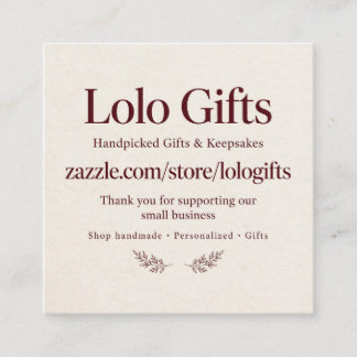 Black Gold Foil QR Code Square Business Card - Lux