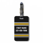 Black Gold Football Jersey Custom Name Number
