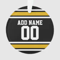  Custom Name Team Name Number Personalized Black Gold