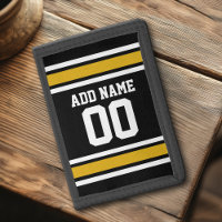 Black Gold Football Jersey Custom Name Number
