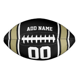 Black|Gold Football Jersey Stripes