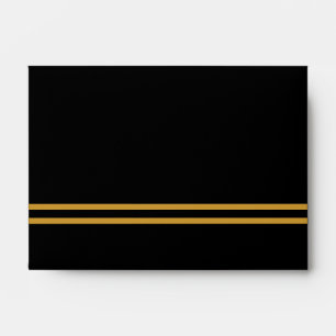 Black & Gold Formal Invitation Envelope