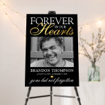 Black Gold Funeral Photo Memorial Foam Board Black Gold Funeral Photo Memorial Foam Board