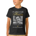 Black Gold Funeral Photo Memorial T-Shirt