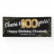 Black Gold Glitter 100th Birthday