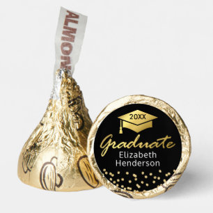 Black Gold Glitter 2025 Graduation Hershey®'s Kisses®