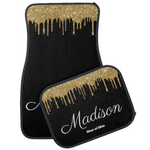 Black Gold Graduation Gift Present Class of 2026 Car Floor Mat