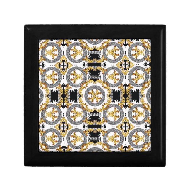 Black Gold Greek decoration Gift Box (Front)