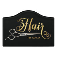 Black & Gold Hairstylist Salon Name