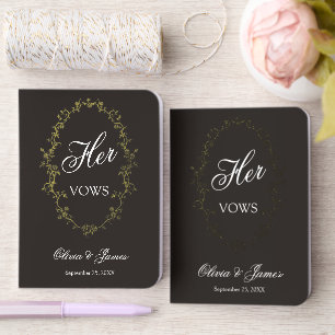 Black Gold Her Vows Floral Vow Books