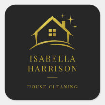 Black Gold House Cleaning QR Code