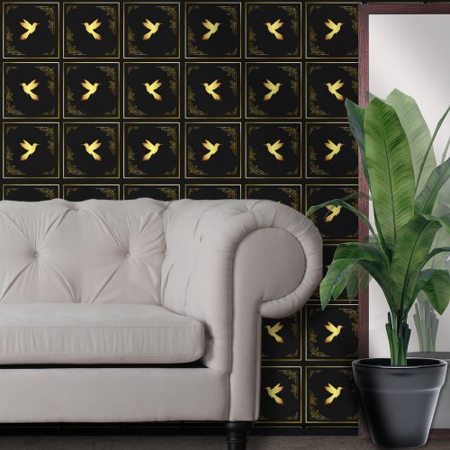Black Gold Hummingbird  Wallpaper