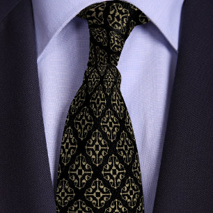 Black & Gold Justice Scales Attorney Neck Tie
