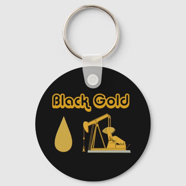 Black Gold Keychain (Front)