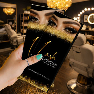 Black & Gold Lash Tech Price Luxury Beauty  Brochure