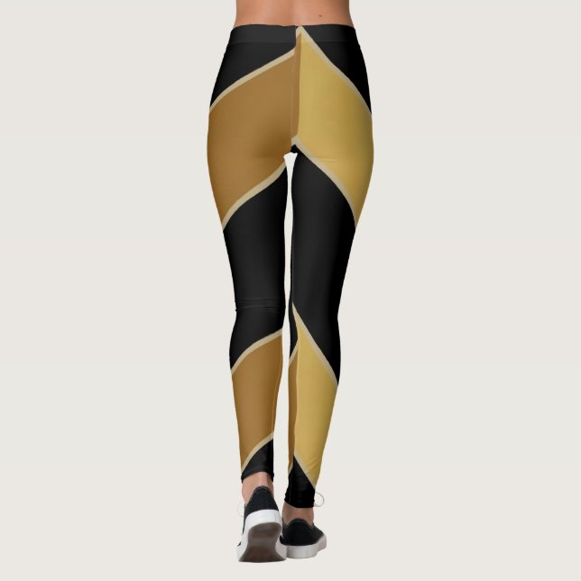Black Gold Leggings (Back)