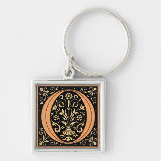 Black & Gold Letter ‘O’ Keychain