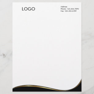 Black & Gold Letterhead