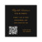 Black gold logo QR code elegant 