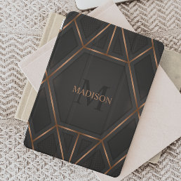 Black Gold Luxury Modern Minimal Abstract  iPad Mini Cover