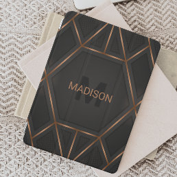 Black Gold Luxury Modern Minimal Abstract iPad Mini Cover