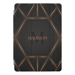 Black Gold Luxury Modern Minimal Abstract  iPad Pro Cover