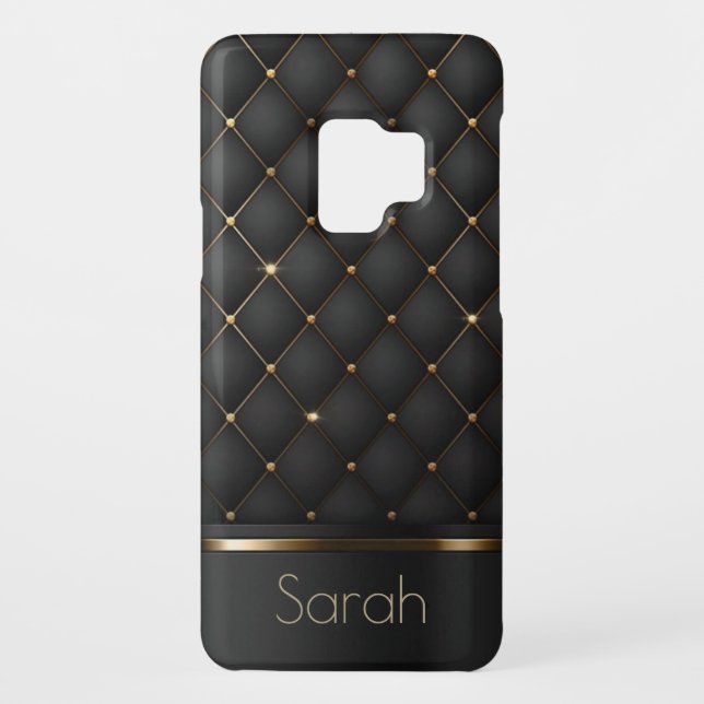 Black Gold luxury Personalized Case-Mate Samsung Galaxy Case (Back)