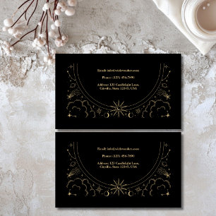 Black Gold Magical Apothecary Candle Business Card