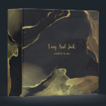 black & Gold Marble  3 Ring Binder<br><div class="desc">black & Gold Marble</div>