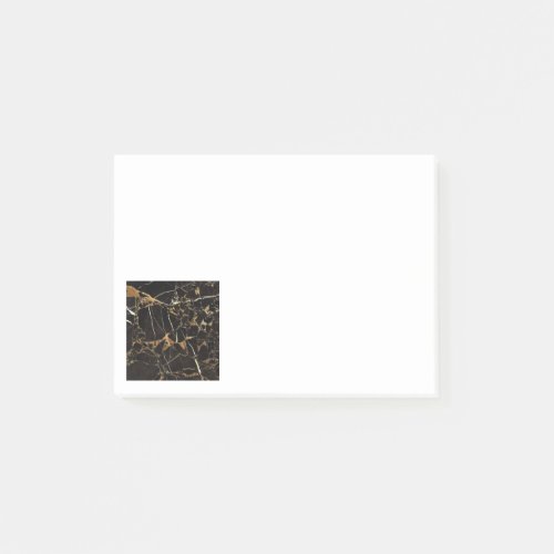 Black Gold Marble _ ADD Text if desired Post_it Notes